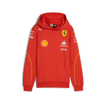 Ferrari dziecięca bluza z kapturem Driver Hoody red F1 Team 2024