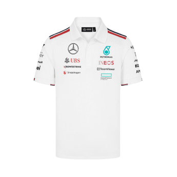 Mercedes AMG Petronas męska koszulka polo Driver White F1 Team 2024