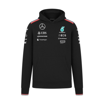 Mercedes AMG Petronas męska bluza z kapturem Driver Driver black F1 Team 2024