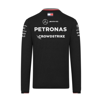 Mercedes AMG Petronas męska koszulka z długim rękawem Driver black F1 Team 2024