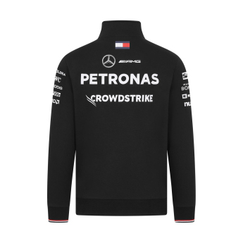 Mercedes AMG Petronas bluza męska Driver 1/4 Zip black F1 Team 2024