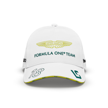 Aston Martin czapka baseballówka Lance Stroll white F1 Team 2024