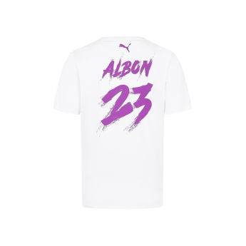 Williams koszulka męska Alexander Albon white F1 Team 2024