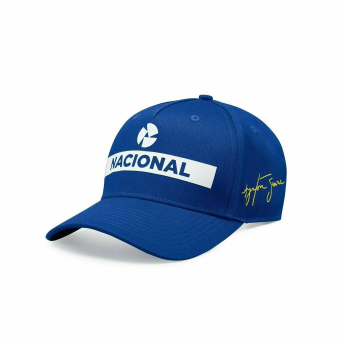 Ayrton Senna czapka baseballówka Nacional blue 2024