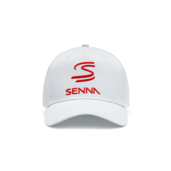 Ayrton Senna czapka baseballówka Logo white 2024