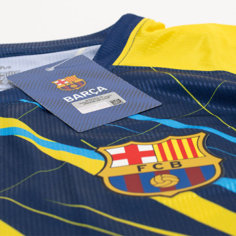 Barcelona dziecięca koszulka meczowa Lined yellow