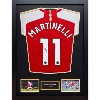 Słynni piłkarze koszulka w antyramie Arsenal FC 2023-2024 Martinelli Signed Shirt (Framed)