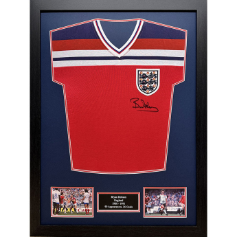 Słynni piłkarze koszulka w antyramie England FA 1982 Robson Signed Shirt (Framed)