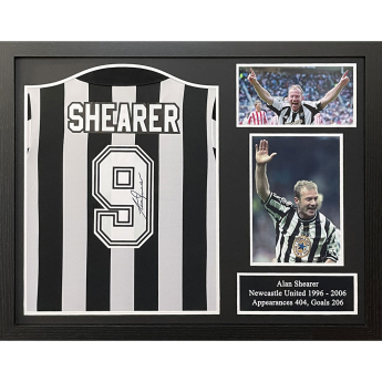 Słynni piłkarze koszulka w antyramie Newcastle United FC 1996-2006 Shearer Signed Shirt (Framed)