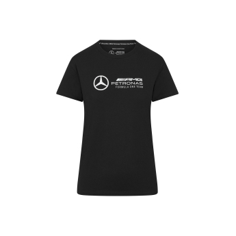 Mercedes AMG Petronas koszulka damska Large Logo black F1 Team 2024