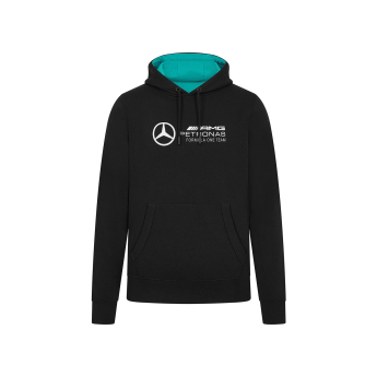 Mercedes AMG Petronas męska bluza z kapturem Logo black F1 Team 2024