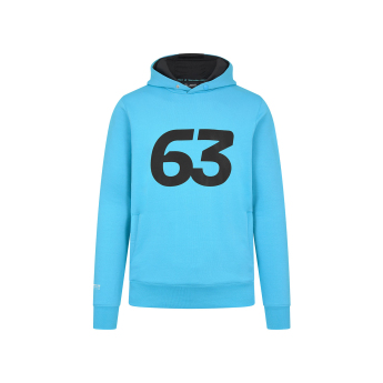 Mercedes AMG Petronas męska bluza z kapturem George Russell Hoody blue F1 Team 2024