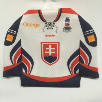 Reprezentacje hokejowe minikoszulka do samochodu Slovakia Ice Hockey Team White