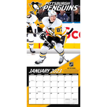 Pittsburgh Penguins kalendarz Sidney Crosby #87 2023 Wall Calendar