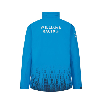 Williams męska kurtka z kapturem Driver Rain blue F1 Team 2024