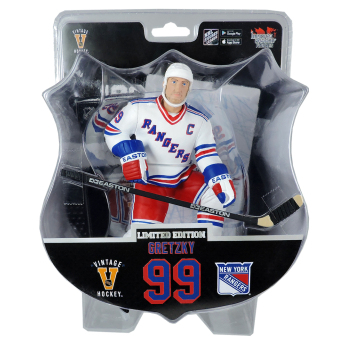 New York Rangers figurka #99 Wayne Gretzky Imports Dragon Player Replica white
