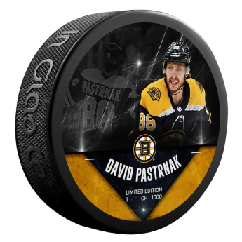 Boston Bruins krążek David Pastrňák #88  Exclusive Player Hockey Puck - Limited Edition of 1000