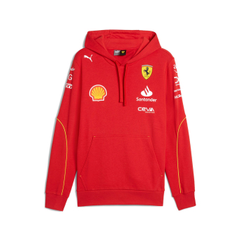 Ferrari męska bluza z kapturem Driver Hoody red F1 Team 2024