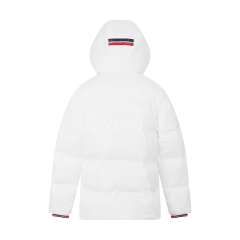 Mercedes AMG Petronas męska kurtka zimowa Puffer white F1 Team 2024