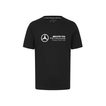 Mercedes AMG Petronas koszulka męska Large Logo Black F1 Team 2024