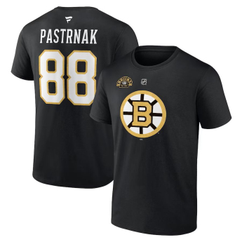 Boston Bruins koszulka męska 100th Anniversary Stack Logo Name & Number