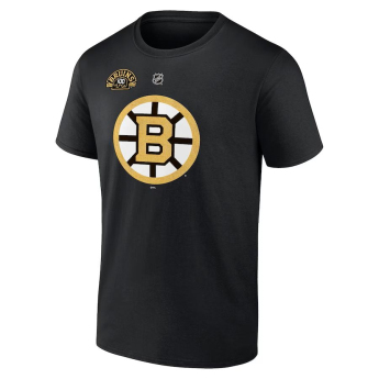 Boston Bruins koszulka męska 100th Anniversary Stack Logo Name & Number