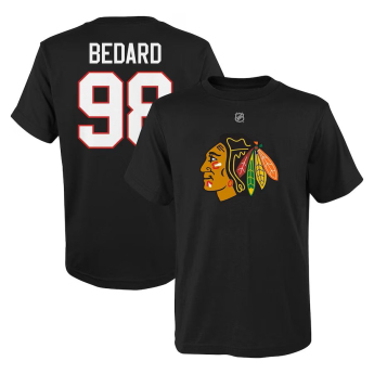 Chicago Blackhawks koszulka dziecięca Connor Bedard #98 Player Name & Number Black