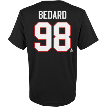 Chicago Blackhawks koszulka dziecięca Connor Bedard #98 Player Name & Number Black