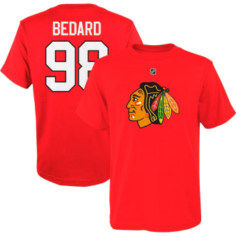 Chicago Blackhawks koszulka dziecięca Connor Bedard #98 Player Name & Number Red