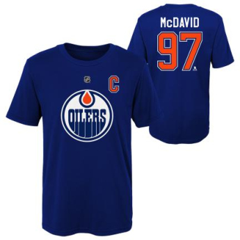 Edmonton Oilers koszulka dziecięca Connor McDavid Captains Name and Number navy