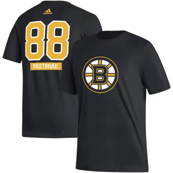 Boston Bruins koszulka męska #88 David Pastrňák adidas Fresh Name & Number black