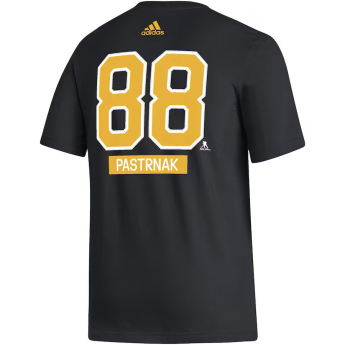 Boston Bruins koszulka męska #88 David Pastrňák adidas Fresh Name & Number black
