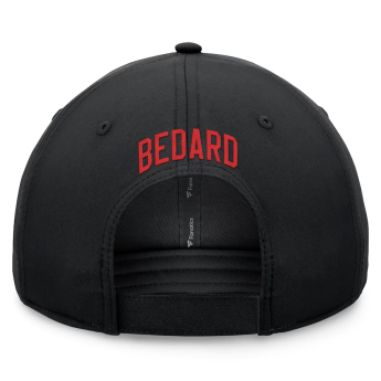 Chicago Blackhawks czapka baseballówka Connor Bedard Branded Name & Number black