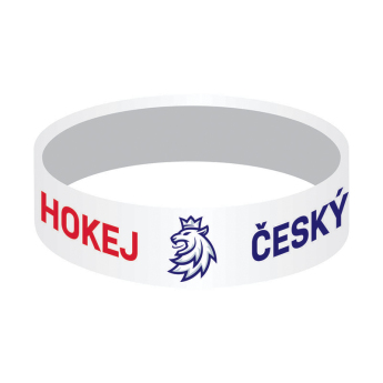 Reprezentacje hokejowe dziecięca bransoletka silikonowa Czech Republic white