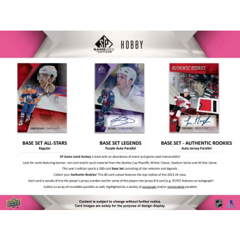 NHL pudełka karty hokejowe NHL 2023-24 Upper Deck SP Game Used Hobby Box