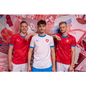 Reprezentacja piłki nożnej piłkarska koszulka meczowa Czech Republic  24/25 home