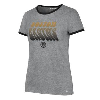 Boston Bruins koszulka damska Letter Ringer grey