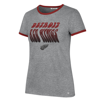 Detroit Red Wings koszulka damska Letter Ringer grey
