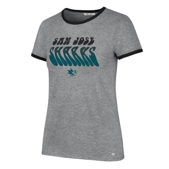 San Jose Sharks koszulka damska Letter Ringer grey