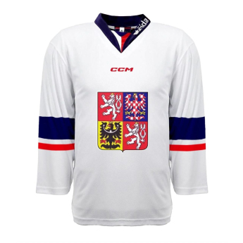 Reprezentacje hokejowe hokejowa koszulka meczowa Czech Republic  2023/2024 CCM Fandres replica - white David Pastrňák #88