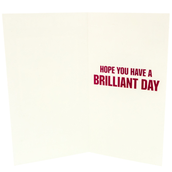 Aston Vila kartka urodzinowa z naklejkami Personalised Birthday Card