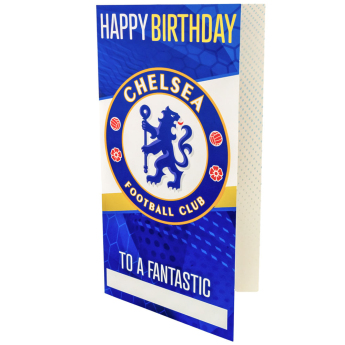 Chelsea kartka urodzinowa z naklejkami Personalised Birthday Card