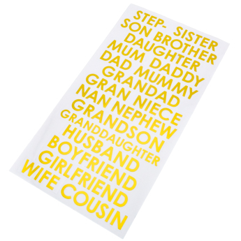Chelsea kartka urodzinowa z naklejkami Personalised Birthday Card