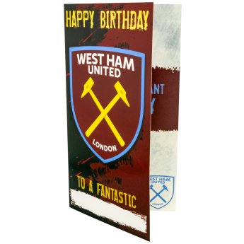 West Ham United życzenia urodzinowe Personalised Birthday Card