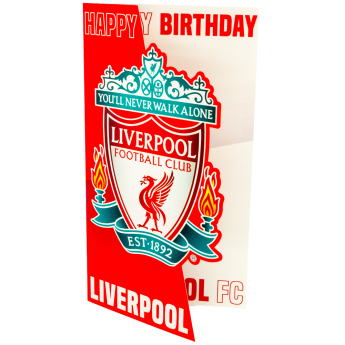 Liverpool życzenia urodzinowe Crest Birthday Card