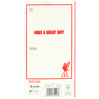 Liverpool życzenia urodzinowe Crest Birthday Card