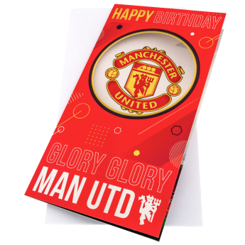 Manchester United życzenia urodzinowe Glory Glory Birthday Card