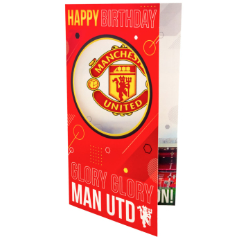 Manchester United życzenia urodzinowe Glory Glory Birthday Card