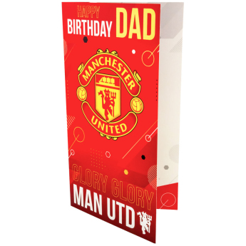 Manchester United życzenia urodzinowe Dad Birthday Card