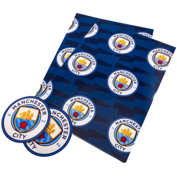 Manchester City papier podarunkowy Text Gift Wrap